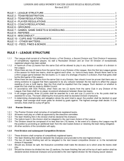rule 1 - league structure