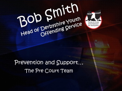 Bob Smith - Derbyshire PCC
