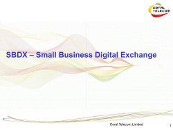Coral SBDX - coral telecom