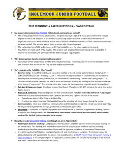 2017 frequently asked questions – flag football