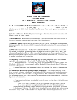 Player Contract - League Athletics
