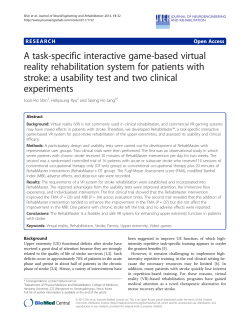 A task-specific interactive game-based virtual