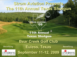 Slide 1 - Texas Shotgun Charity Golf Tournament