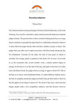 Dissenting Judgments