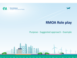 RMOA Role play - REACH Metals Gateway