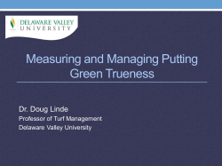 Measuring and Managing Putting Green Trueness