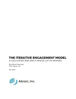 Iterative engagement model