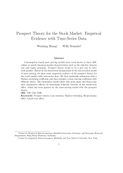 Prospect Theory for the Stock Market: Empirical