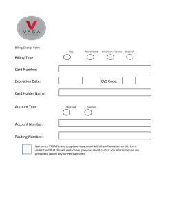 Billing Type Card Number: Expiration Date