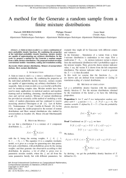 A method for the Generate a random sample from a