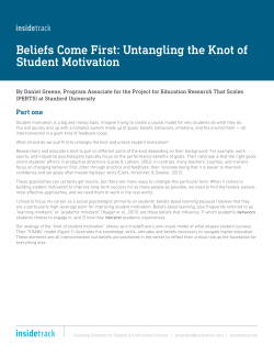 Beliefs Come First: Untangling the Knot of Student