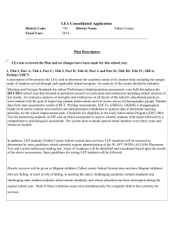 LEA Consolidated Application