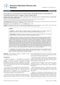 Strategies of Treatment for Extensively Drug