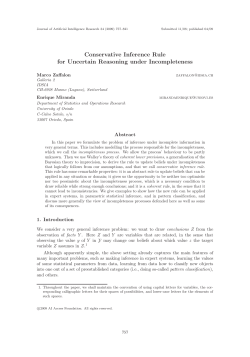 Conservative Inference Rule for Uncertain Reasoning under