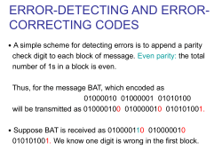 資訊錯誤偵測與修正