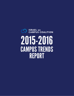 campus trends report - Israel on Campus Coalition