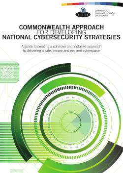 Commonwealth Approach for National Cybersecurity Strategies
