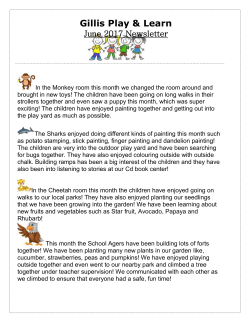 June 2017 Newsletter - Gillis Play and Learn Center