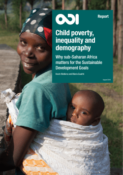Child poverty, inequality and demography