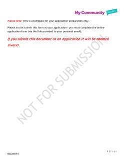 Blank application form for Neighbourhood Planning