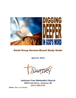 Digging Deeper - Jackson Free Methodist Church