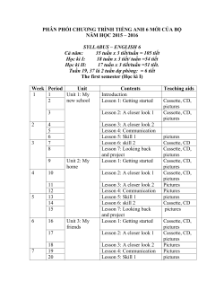 PH&Acirc;N PHỐI CHƯƠNG TR&Igrave;NH TIẾNG ANH 6 TH&Iacute; ĐIỂM