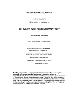 Official Rules 2017 - Gin Rummy Association