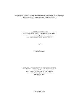 computing cryptographic properties of boolean functions