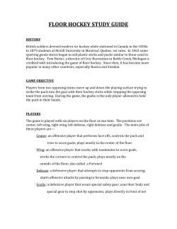 floor hockey study guide
