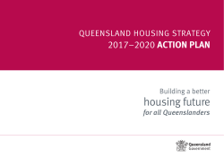 Queensland Housing Strategy Action Plan