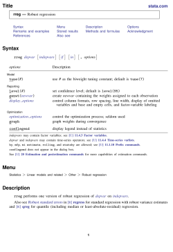 rreg - Stata