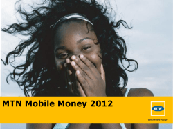 Mobile Money Agent training manual