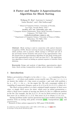 A Faster and Simpler 2-Approximation Algorithm for Block Sorting