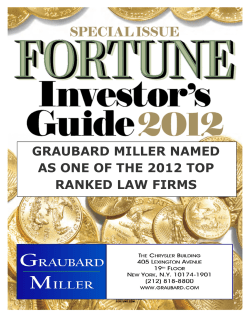graubard miller named as one of the 2012 top ranked law firms