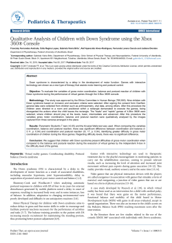Qualitative Analysis of Children with Down Syndrome using the