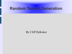 Random Terrain Generation