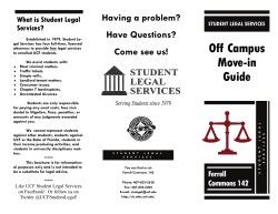 Move-in Brochure - UCF Legal Services
