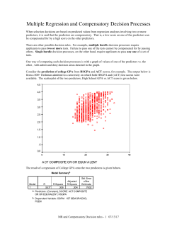 Multiple Regression and Compensatory Decision Processes