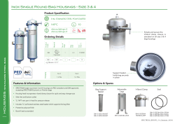 Inox Single Round Bag Housings