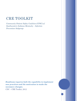 cre toolkit - Building Bridges to Health Care Safety