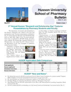 the current HUSOP Newsletter