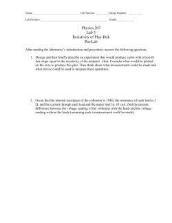 Resistivity of Play-Doh