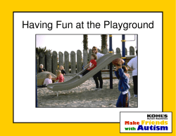 Having Fun at the Playground - Children`s Specialized Hospital