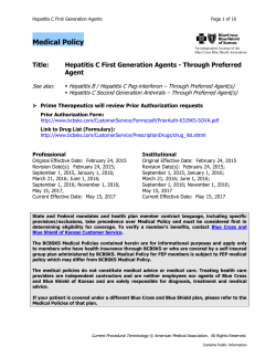 Hepatitis C First Generation Agents