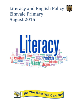 The `literacy progression`