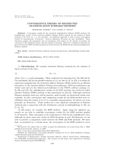 Convergence theory of restricted multiplicative Schwarz methods
