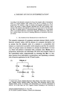 A theory of focus interpretation