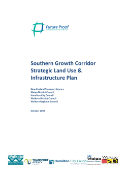 Southern Growth Corridor Strategic Land Use