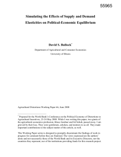 Bibliography - World bank documents