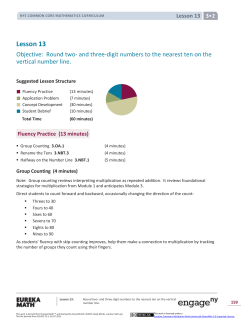 Grade 3 Mathematics Module 2, Topic C, Lesson 13